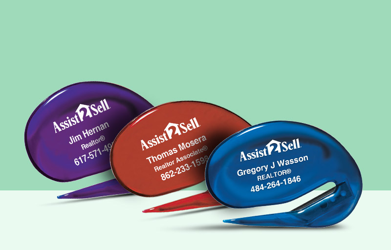 Assit2Sell Real Estate Letter Openers - Assit2Sell Real Estate personalized promotional products | BestPrintBuy.com