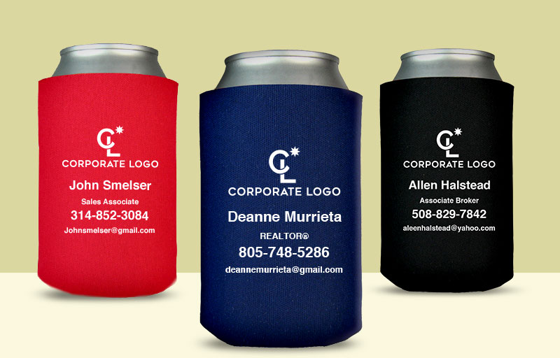 Coldwell Banker Real Estate Economy Can Coolers - Coldwell Banker personalized promotional products | BestPrintBuy.com