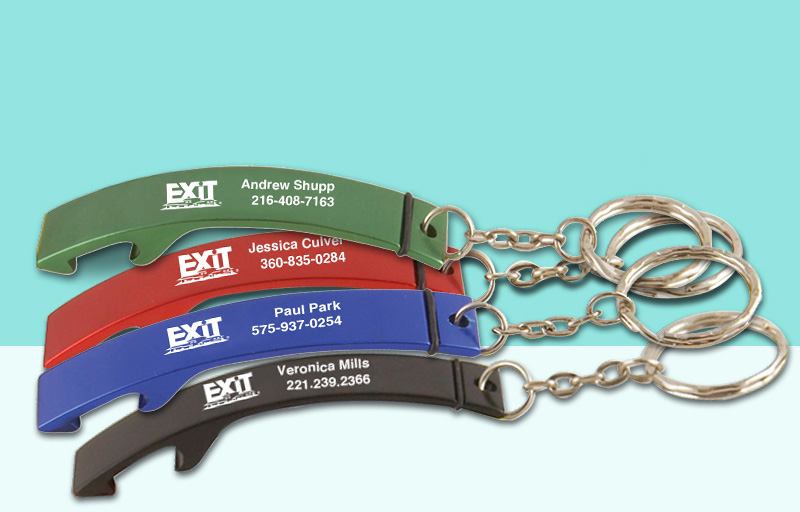 Exit Realty Real Estate Bottle Opener - Exit Realty approved vendor personalized promotional products | BestPrintBuy.com