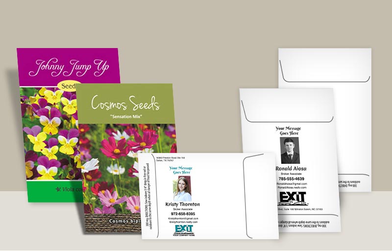 Exit Realty Real Estate Seed Packets - Exit Realty approved vendor personalized promotional products | BestPrintBuy.com