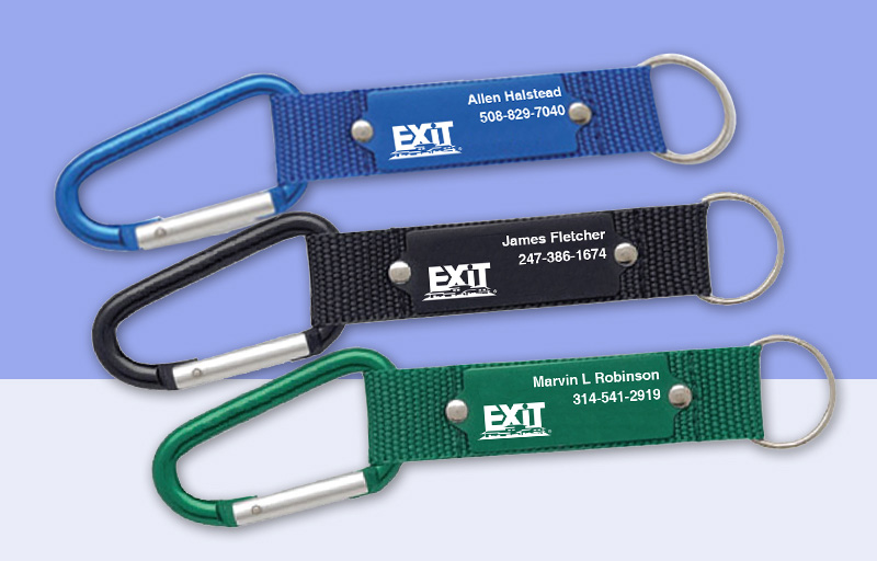 Exit Realty Real Estate Carabiner - Exit Realty approved vendor personalized promotional products | BestPrintBuy.com