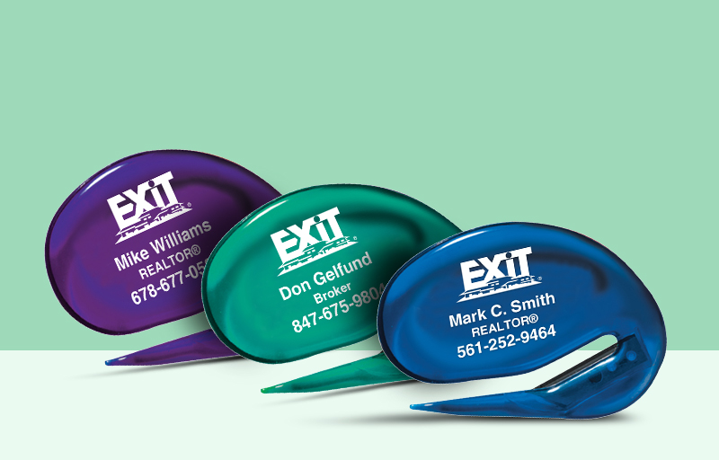 Exit Realty Real Estate Letter Openers - Exit Realty approved vendor personalized promotional products | BestPrintBuy.com