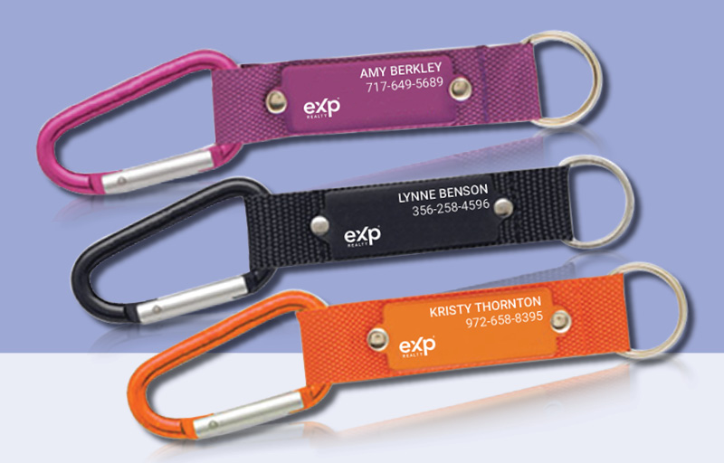 eXp Realty Real Estate Carabiner - eXp Realty personalized promotional products | BestPrintBuy.com