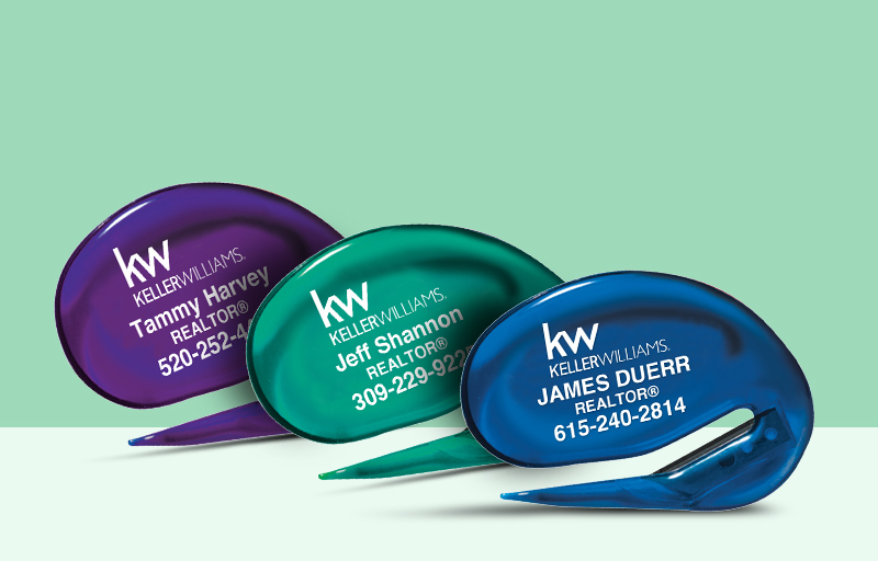 Keller Williams Real Estate Letter Openers - KW approved vendor personalized promotional products | BestPrintBuy.com