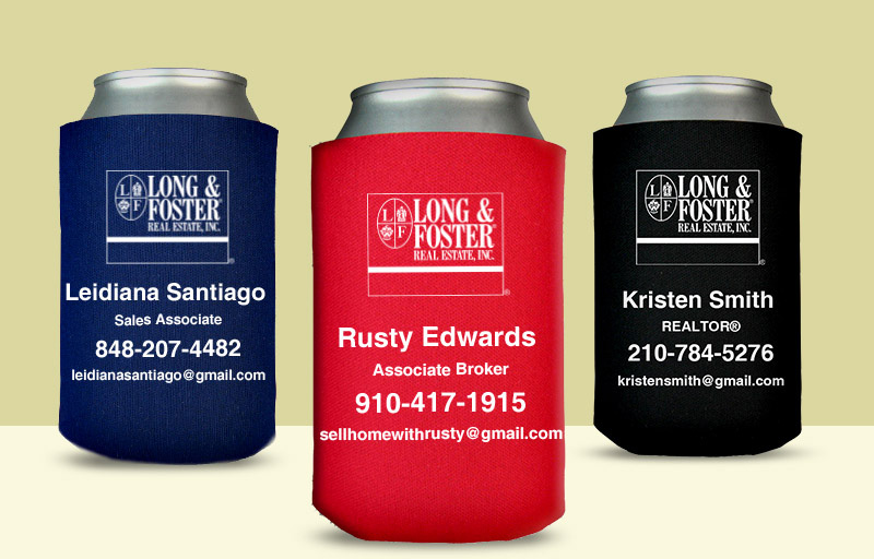 Long and Foster Real Estate Economy Can Coolers - Long and Foster personalized promotional products | BestPrintBuy.com