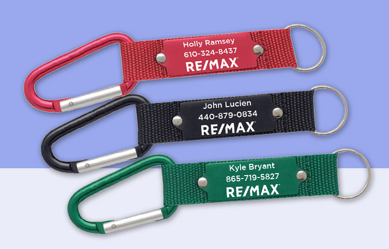 RE/MAX Real Estate Carabiner - RE/MAX  personalized promotional products | BestPrintBuy.com