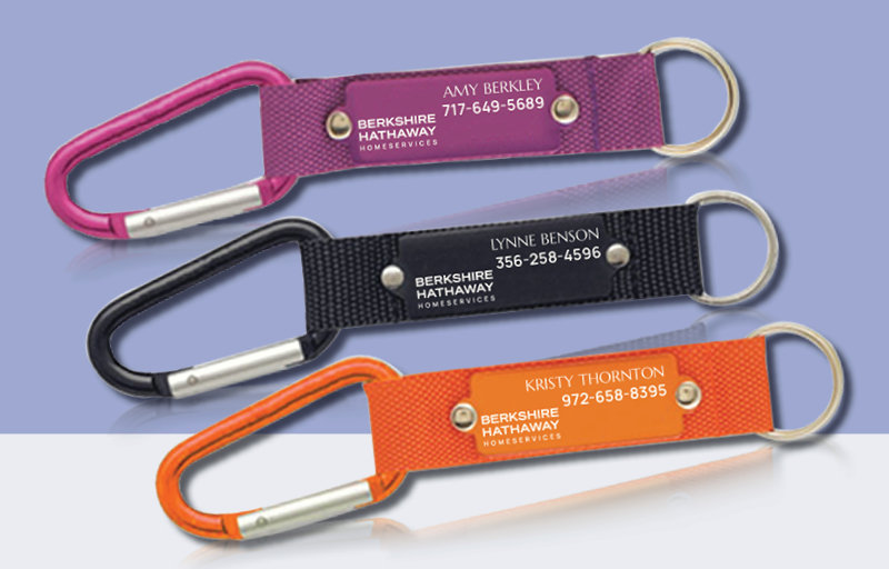 Berkshire Hathaway Real Estate Carabiner - Berkshire Hathaway  personalized promotional products | BestPrintBuy.com