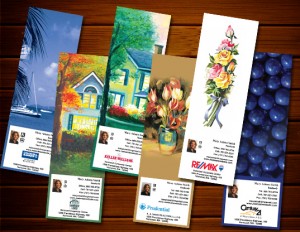 Promotional Items: Real estate bookmarks