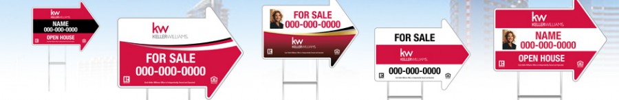 KW_Real Estate Arrow Shaped Signs Banner