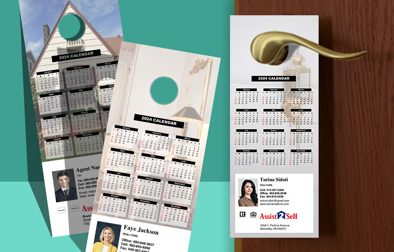 Assist2Sell Real Estate Calendar Door Hangers - Assist2Sell Real Estate 2019 calendars | BestPrintBuy.com