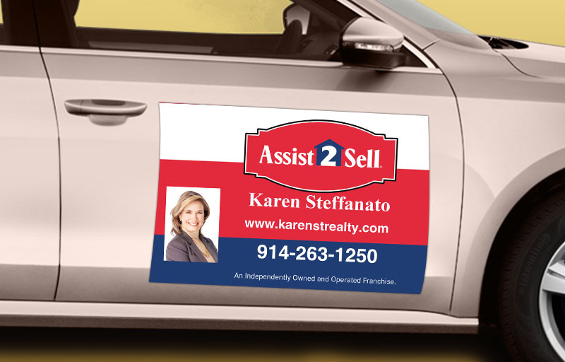 Assist2sell Real Estate 12 x 18 with Photo Car Magnets - Assist2sell  approved vendor custom car magnets for realtors | BestPrintBuy.com
