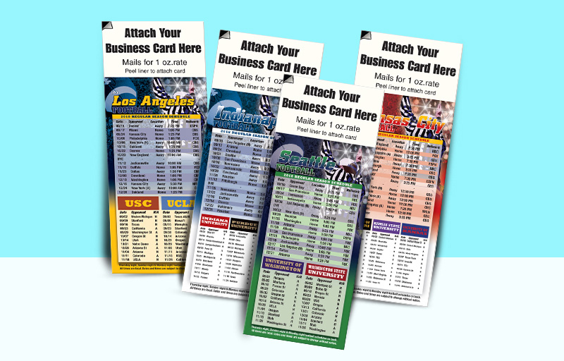 Assist2Sell Real Estate Magnetic Football Schedule (Peel 'N Stick Business Card) - A2S  personalized magnetic football schedules | BestPrintBuy.com