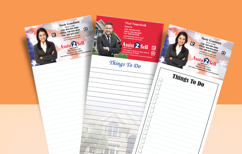 Assist2Sell Real Estate Silhouette Notepads - Assist2Sell Real Estate personalized realtor marketing materials | BestPrintBuy.com