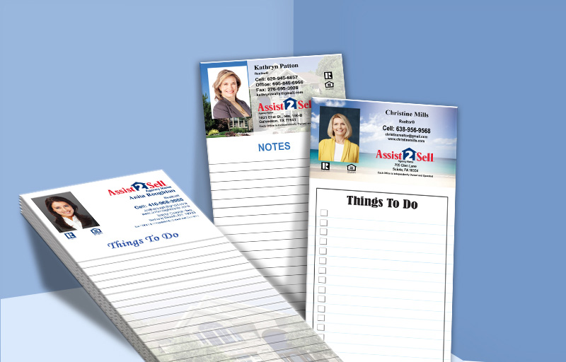 Assit2Sell Real Estate Personalized Notepads - Assit2Sell Real Estate custom stationery and marketing tools | BestPrintBuy.com