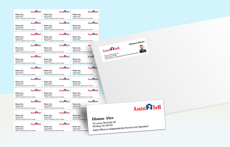 Assit2Sell Real Estate Return Address Labels - Assit2Sell Real Estate  personalized mailing labels for envelopes | BestPrintBuy.com