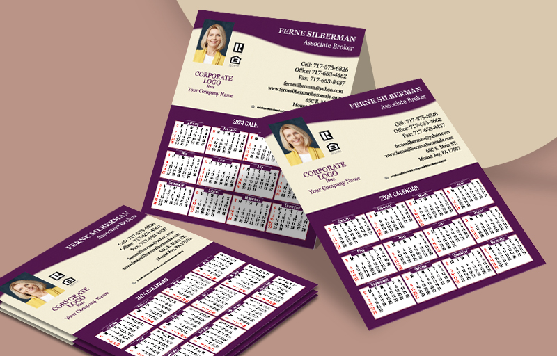 Berkshire Hathaway Real Estate Business Card Mini Calendar Magnets With Photo - Berkshire Hathaway  personalized marketing materials | BestPrintBuy.com