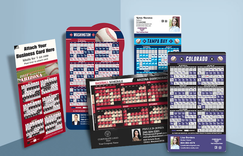 Berkshire Hathaway Real Estate Full Magnet Baseball Schedules - Berkshire Hathaway sports schedules | BestPrintBuy.com