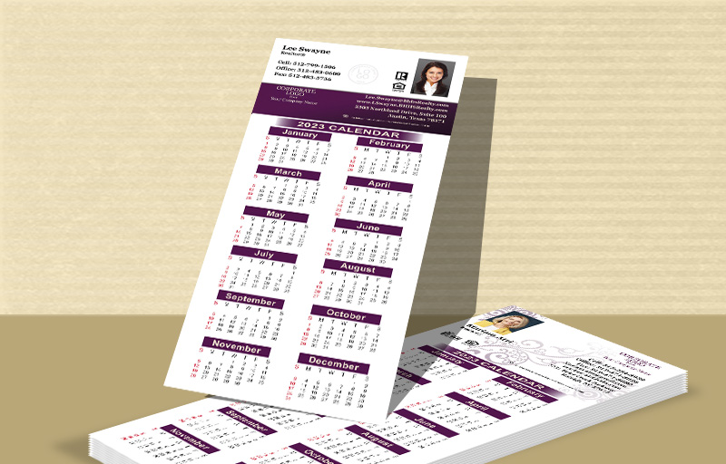 Berkshire Hathaway Real Estate Business Card Calendar Magnets - Berkshire Hathaway  2019 calendars with photo and contact info, 3.5” x 8.5” | BestPrintBuy.com
