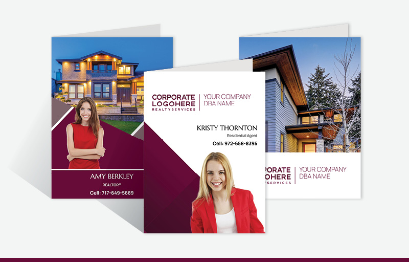 Berkshire Hathaway Real Estate Custom Presentation Folders - custom folders | BestPrintBuy.com