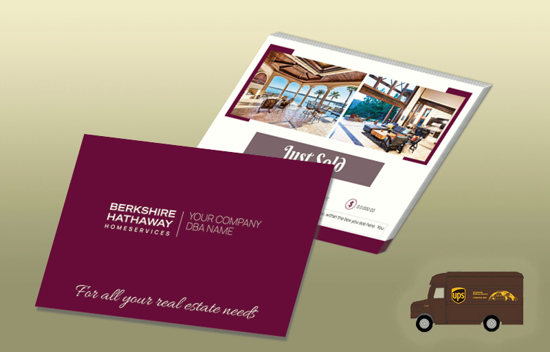 Berkshire Hathaway Real Estate EDDM Postcards - personalized Every Door Direct Mail Postcards | BestPrintBuy.com