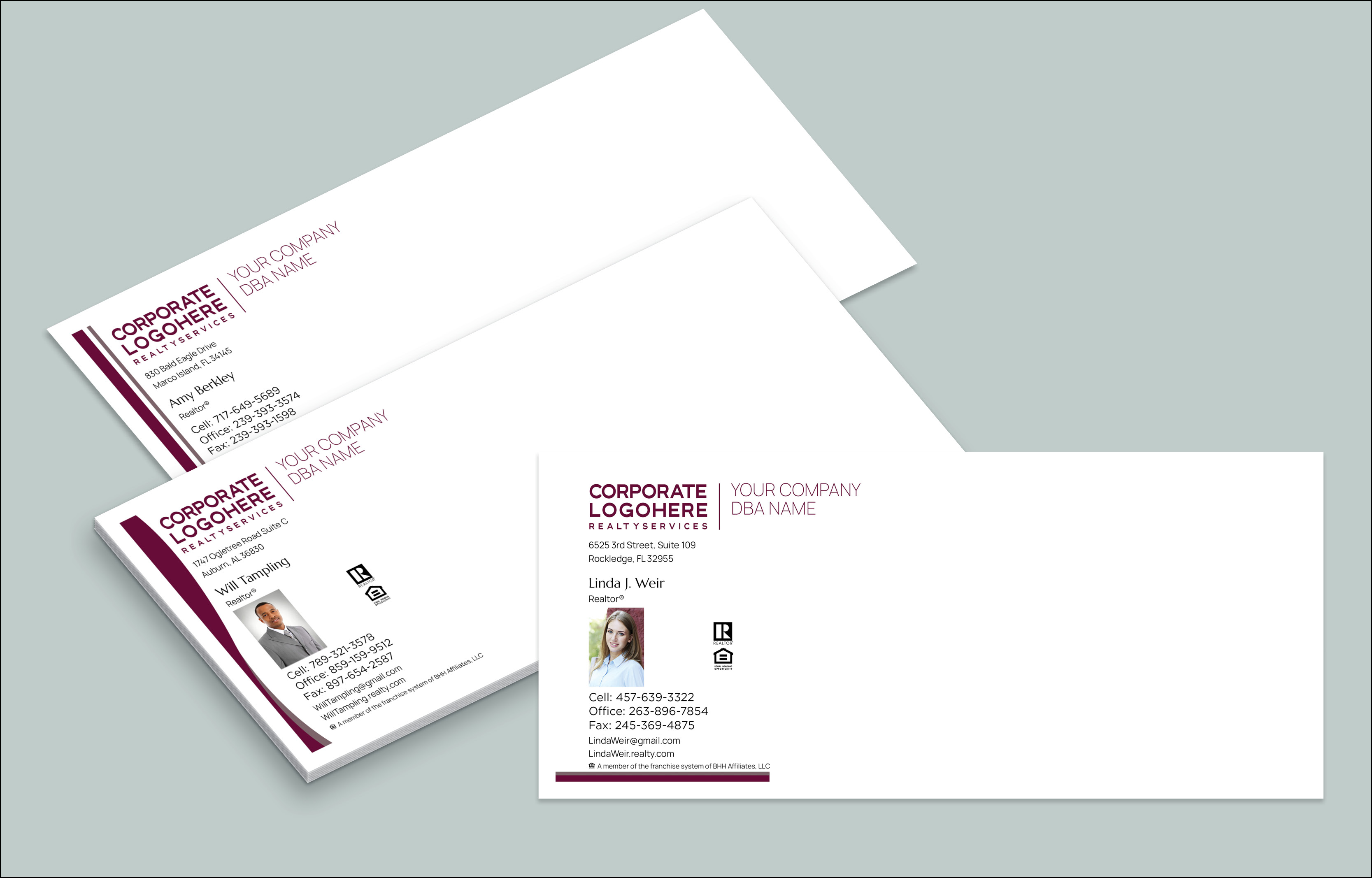 Berkshire Hathaway Real Estate #10 Envelopes - Custom #10 Envelopes Stationery for Realtors | BestPrintBuy.com