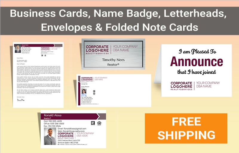 Berkshire Hathaway Real Estate BC Agent Package - personalized business cards| BestPrintBuy.com