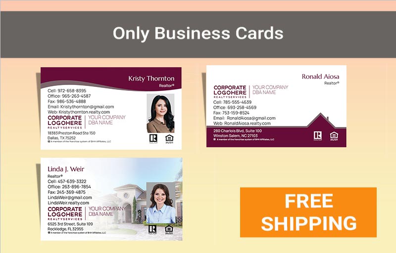 Berkshire Hathaway Real Estate Gold Agent Package - personalized business cards, letterhead, envelopes and note cards | BestPrintBuy.com