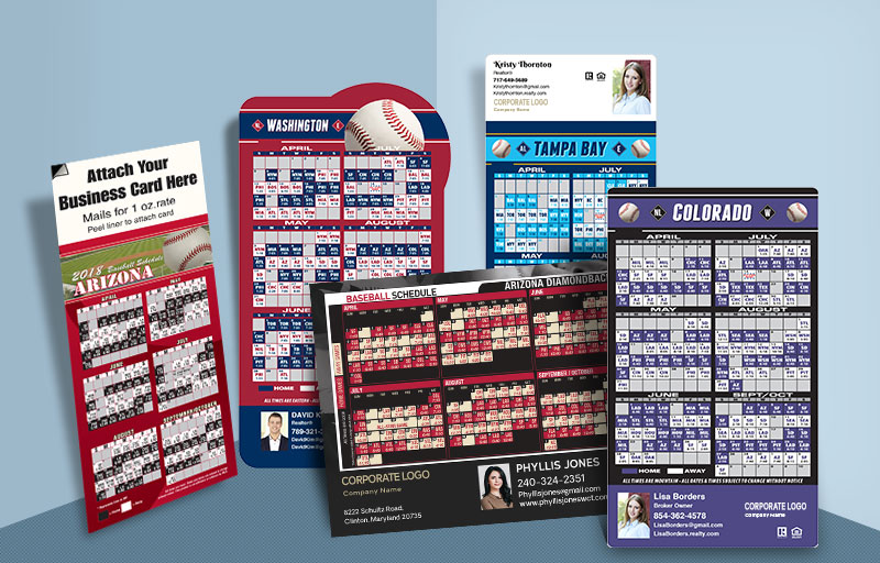 Century 21 Real Estate Full Magnet Baseball Schedules - Century 21 sports schedules | BestPrintBuy.com