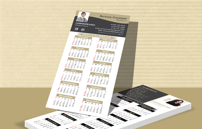 Century 21 Real Estate Business Card Calendar Magnets - Century 21  2019 calendars with photo and contact info, 3.5” x 8.5” | BestPrintBuy.com
