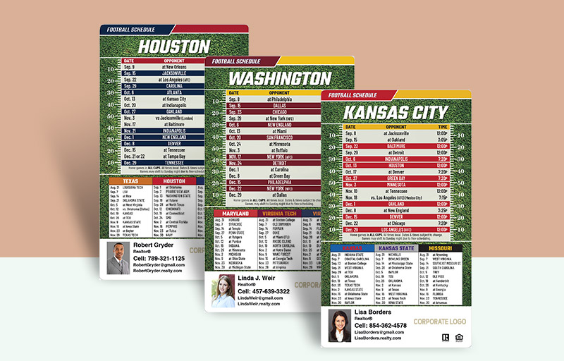 Century 21 Real Estate Full Magnet Custom Imprinted -  personalized magnetic football schedules | BestPrintBuy.com
