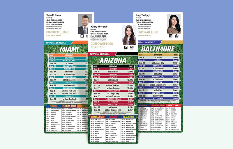Century 21 Real Estate Laminated Card With Magnetic Strip -  personalized magnetic football schedules | BestPrintBuy.com