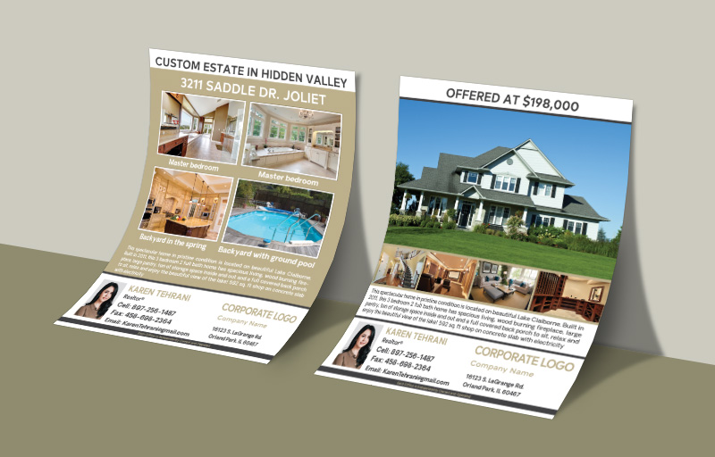Century 21 Real Estate Flyers and Brochures - Century 21 two-sided flyer templates for open houses and marketing | BestPrintBuy.com