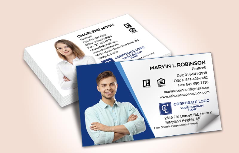 Coldwell Banker Real Estate Silhouette Business Card Labels - Coldwell Banker marketing materials | BestPrintBuy.com