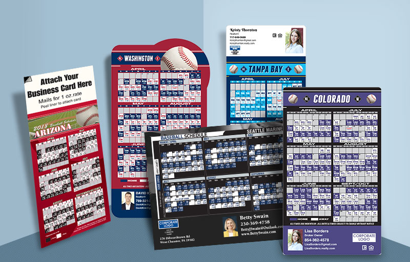 Coldwell Banker Real Estate Full Magnet Baseball Schedules - Coldwell Banker sports schedules | BestPrintBuy.com