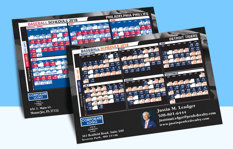 Coldwell Banker Real Estate Full Magnet Baseball Schedules - CB  personalized realtor marketing materials | BestPrintBuy.com
