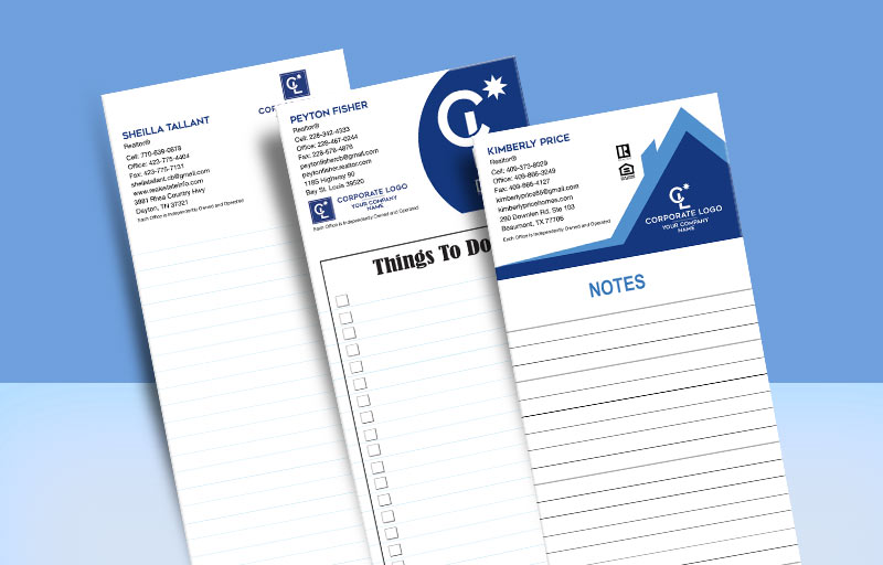 Coldwell Banker Real Estate Notepads Without Photo - Coldwell Banker personalized realtor marketing materials | BestPrintBuy.com