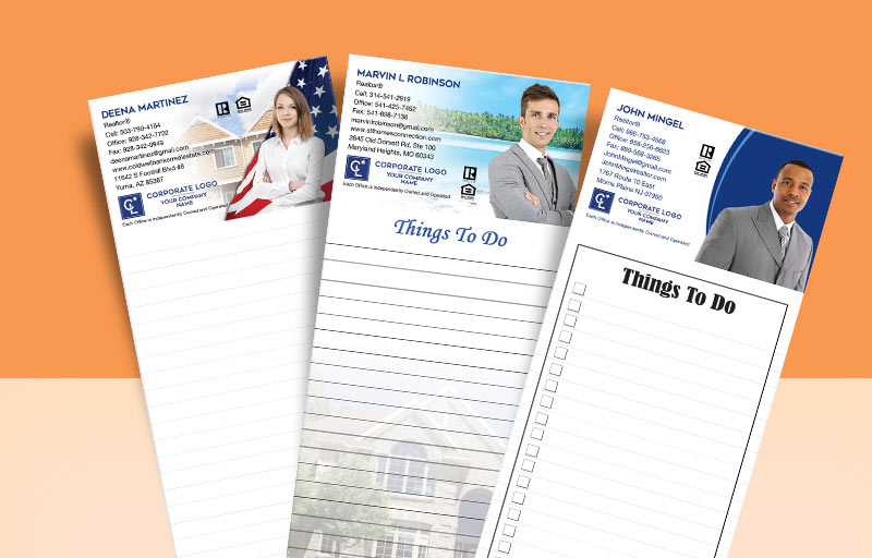Coldwell Banker Real Estate Silhouette Notepads - Coldwell Banker personalized realtor marketing materials | BestPrintBuy.com