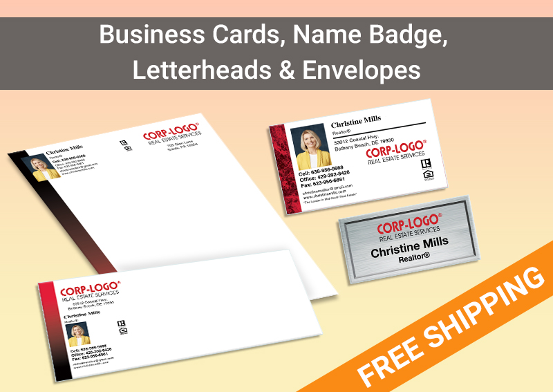 Crye-Leike Real Estate Bronze Agent Package - Crye-Leike approved vendor personalized business cards, letterhead, envelopes and note cards | BestPrintBuy.com