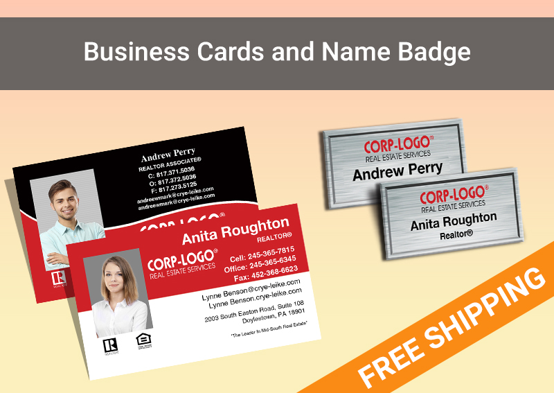 Crye-Leike Real Estate Silver Agent Package - Crye-Leike approved vendor personalized business cards, letterhead, envelopes and note cards | BestPrintBuy.com