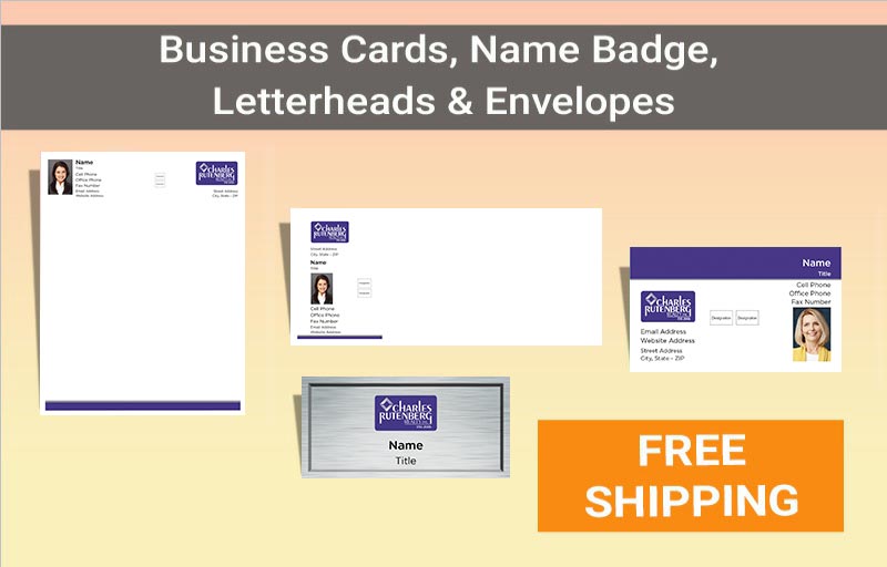 Charles Rutenberg Real Estate Bronze Agent Package - Charles Rutenberg approved vendor personalized business cards, letterhead, envelopes and note cards | BestPrintBuy.com