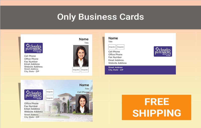 Charles Rutenberg Real Estate Gold Agent Package - Charles Rutenberg approved vendor personalized business cards, letterhead, envelopes and note cards | BestPrintBuy.com