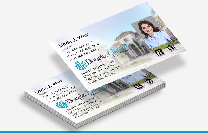 Douglas Elliman Real Estate Business Card Magnets With Photo - Douglas Elliman Real Estate personalized marketing materials | BestPrintBuy.com
