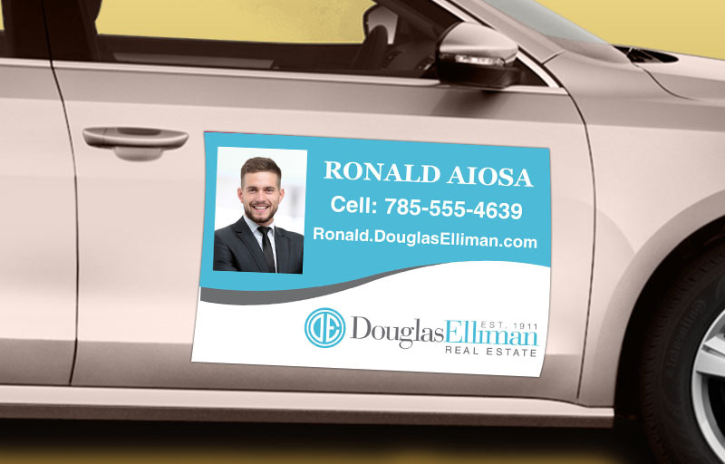 Douglas Elliman Real Estate 12 x 18 with Photo Car Magnets - Douglas Elliman  approved vendor custom car magnets for realtors | BestPrintBuy.com