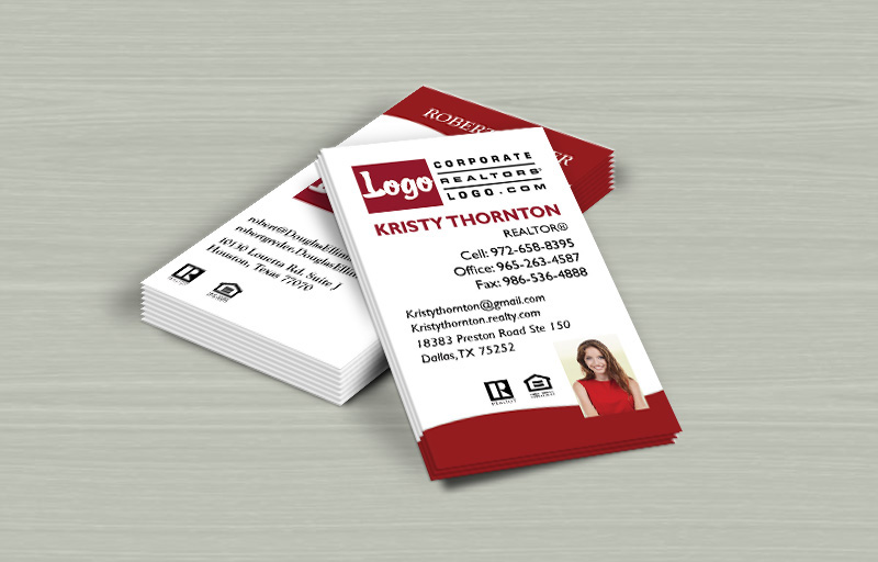 Ebby Halliday Realtors Real Estate Vertical Business Card Magnets - Ebby Halliday Realtors personalized marketing materials | BestPrintBuy.com