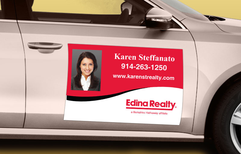 Edina Realty Real Estate 12 x 18 with Photo Car Magnets - Edina Realty  approved vendor custom car magnets for realtors | BestPrintBuy.com