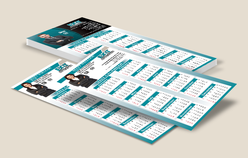 Exit Realty Business Card Silhouette Calendar Magnets - Exit Realty approved vendor personalized marketing materials | BestPrintBuy.com