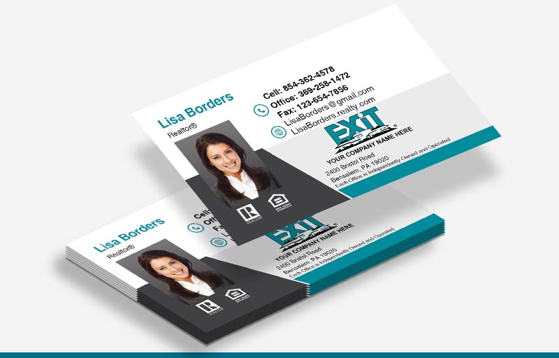 Exit Realty Business Cards With Photo - Exit Realty Approved Vendor marketing materials | BestPrintBuy.com
