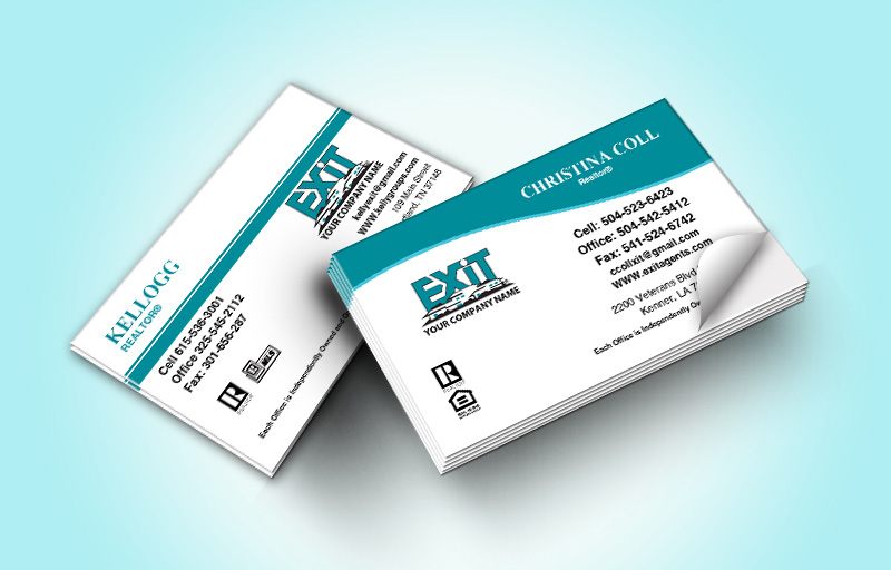 Exit Realty Business Card Labels Without Photo - Exit Realty Approved Vendor marketing materials | BestPrintBuy.com