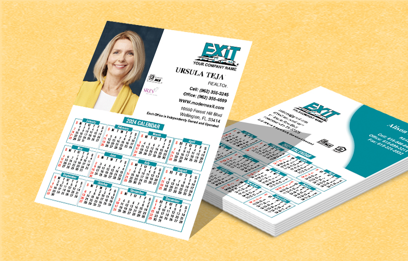 Exit Realty Real Estate Mini Business Card Calendar Magnets - Exit Realty approved vendor 2019 calendars | BestPrintBuy.com