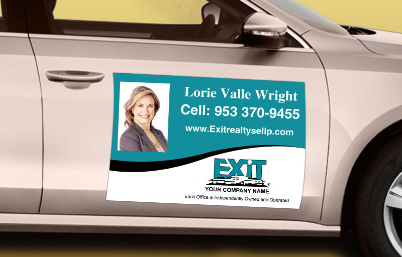 exit Real Estate 12 x 18 with Photo Car Magnets - KW approved vendor custom car magnets for realtors | BestPrintBuy.com